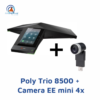 Giải pháp họp trực tuyến Poly (Polycom) Trio 8500 + Camera EE mini 4x