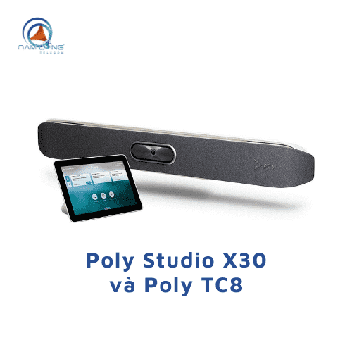 Poly Studio X30 và Poly TC8