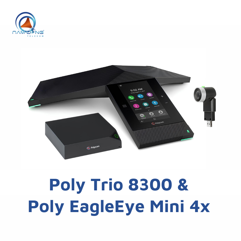 Giải pháp Poly Trio 8300 và camera EagleEye Mini 4x