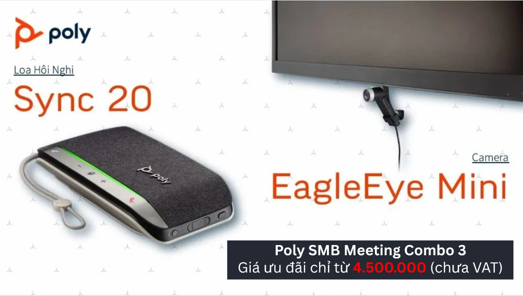 Poly Sync 20 và Camera EagleEye Mini