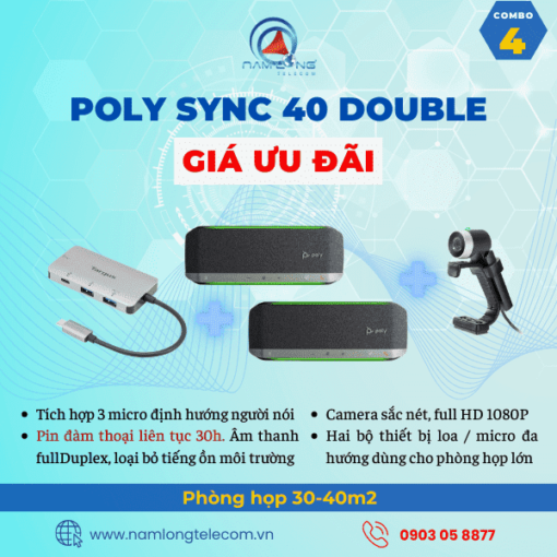 Poly Sync 40 double