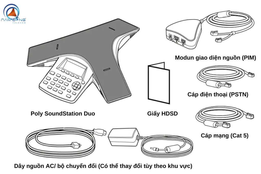 Trọn bộ Poly SoundStation Duo