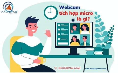 Wecam tích hợp micro, webcam hợp trực tuyến