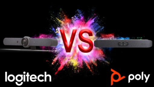 So sánh thiết bị họp Logitech Rally Bar vs Poly Studio X50