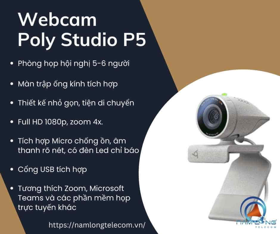 webcam pc 1080p Poly Studio P5