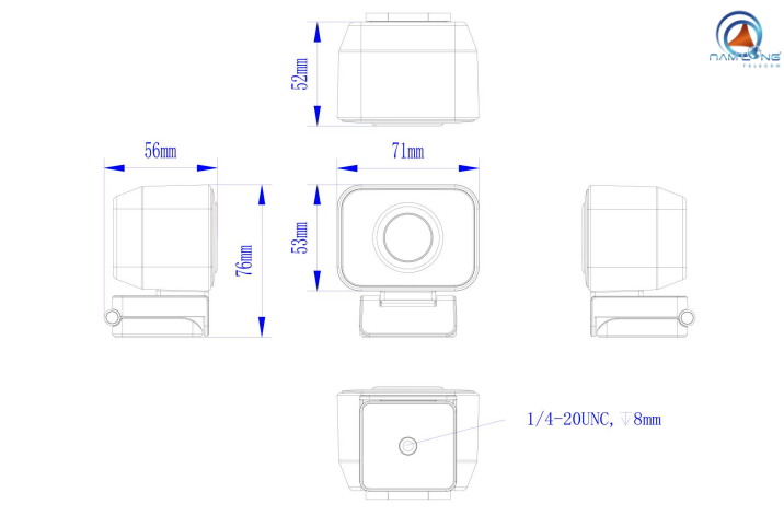 Kích thước Camera 4K UHD USB Kato KT-A40