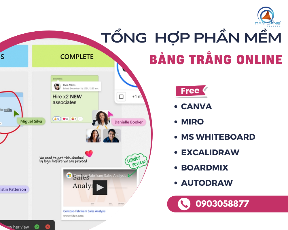 Phần mềm bảng trắng online Miễn phí tốt nhất 2026