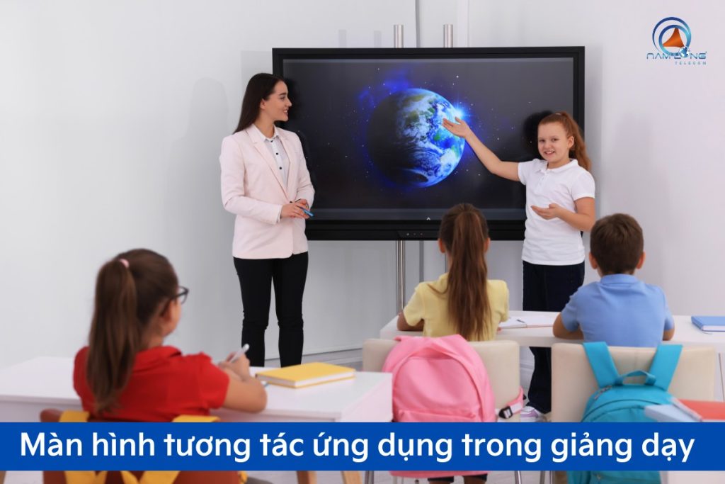 Màn hình tương tác ứng dụng trong giáo dục