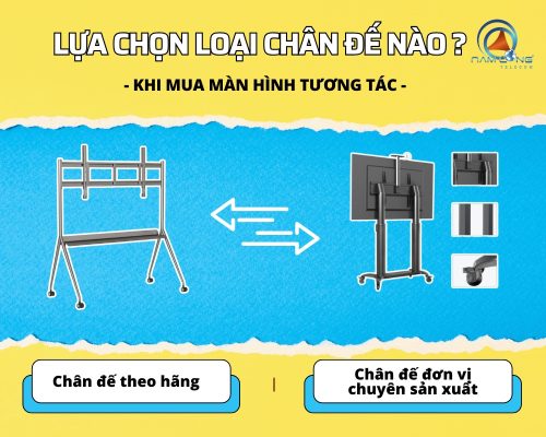 Lựa chọn loại chân đế nào khi mua màn hình tương tác?