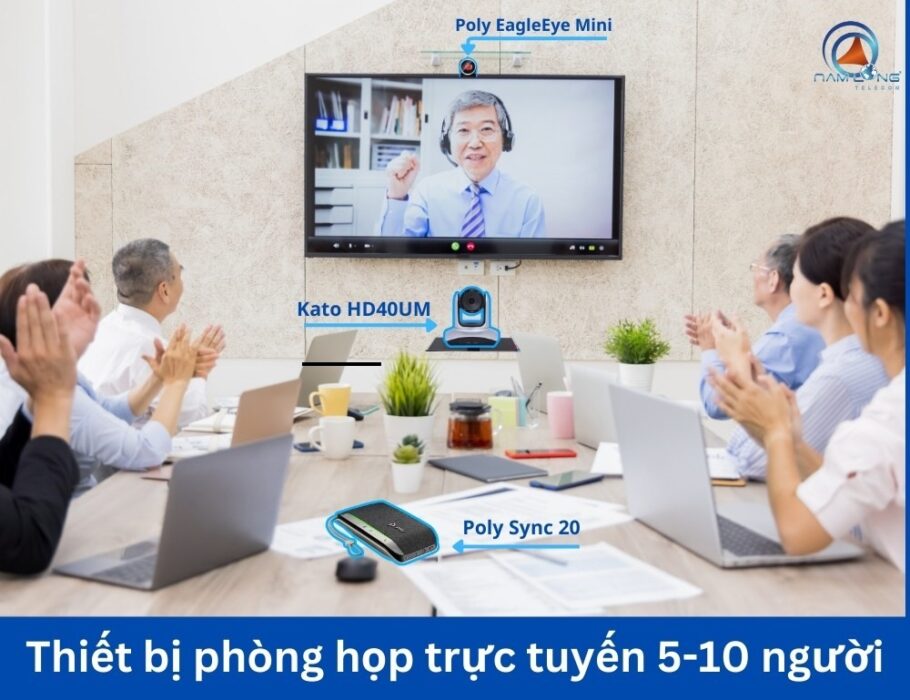 Tổng hợp thiết bị dùng cho phòng họp trực tuyến 5-10 người