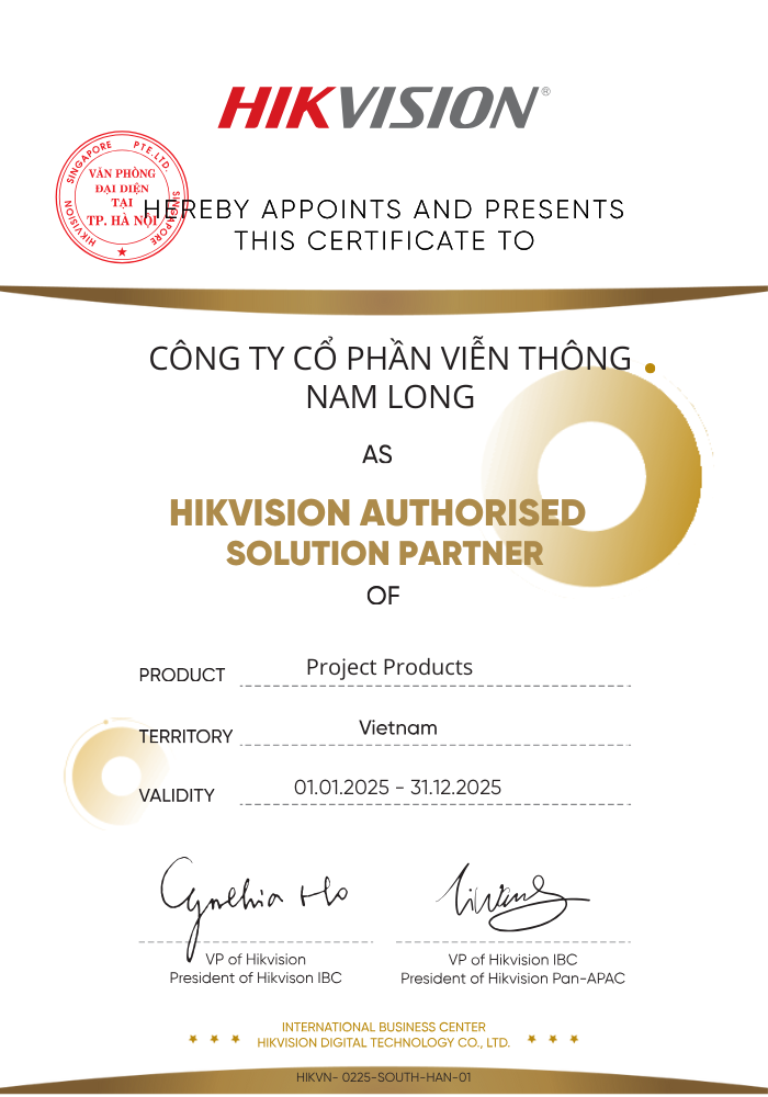 Đối tác ủy quyền Hikvision