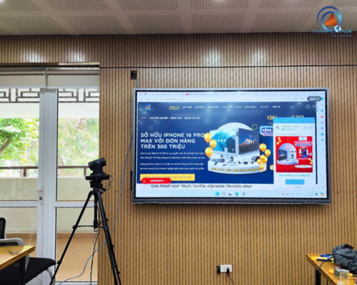 Lắp đặt màn hình tương tác tại Hội kiến trúc Hà Nội