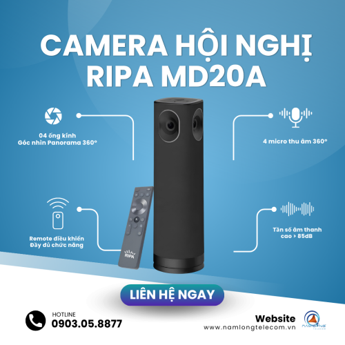 Camera hội nghị 360 độ Ripa MD20A | Tích hợp All-in-one
