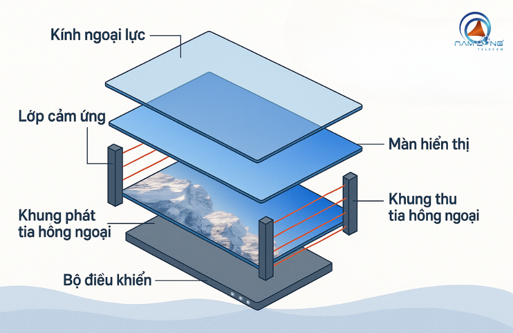 Cấu tạo màn hình cảm ứng hồng ngoại