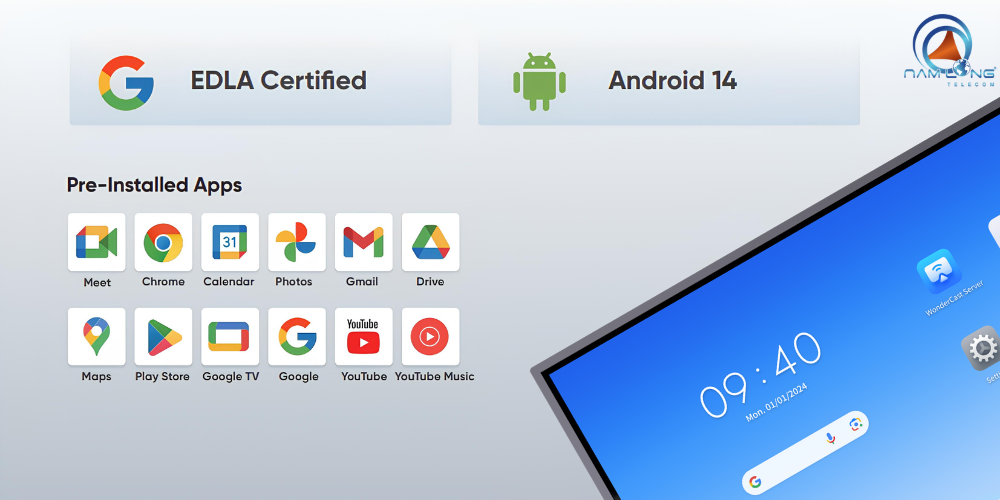 Chạy Android 14 mượt mà - Đạt chuẩn EDLA