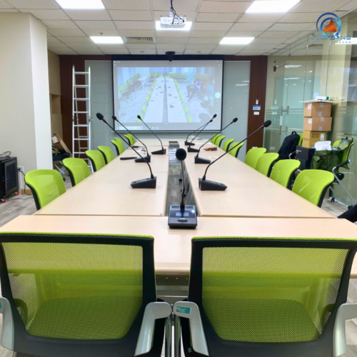 Dự án lắp đặt hệ thống micro, loa, camera và màn chiếu cho Công ty MEDCOMTECH