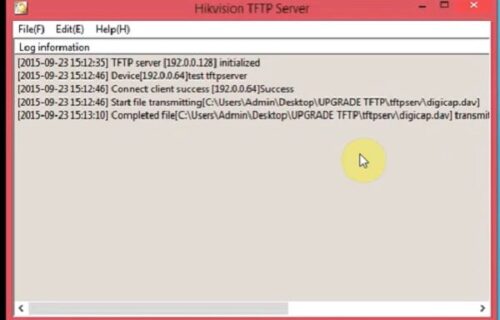 Reset camera Hikvision bằng cách nâng cấp Firmware