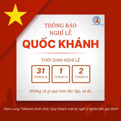 Thông báo lịch nghỉ Lễ Quốc Khánh 2/9/2025