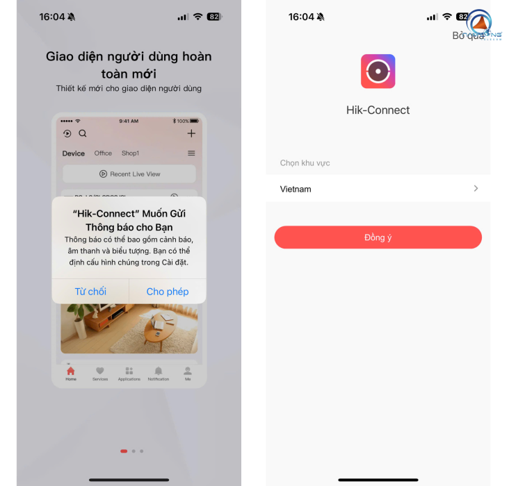 Bước 3: Truy cập vào app Hik-Connect