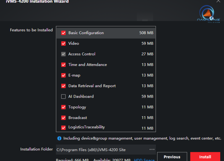 Bước 4: Chọn các tùy chọn và nhấn Install