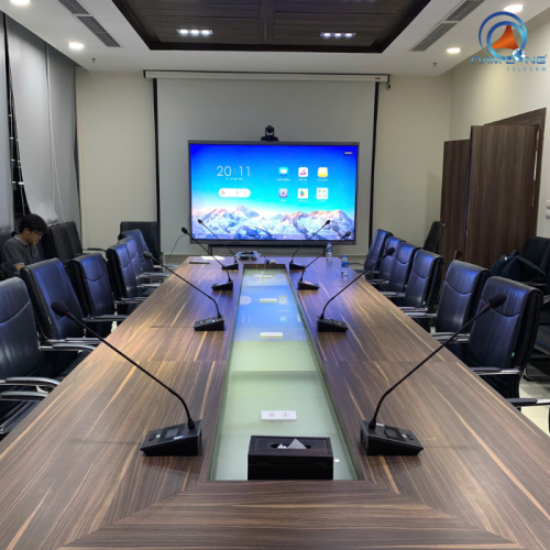 Lắp đặt thiết bị phòng họp trực tuyến tại công ty LANMAK