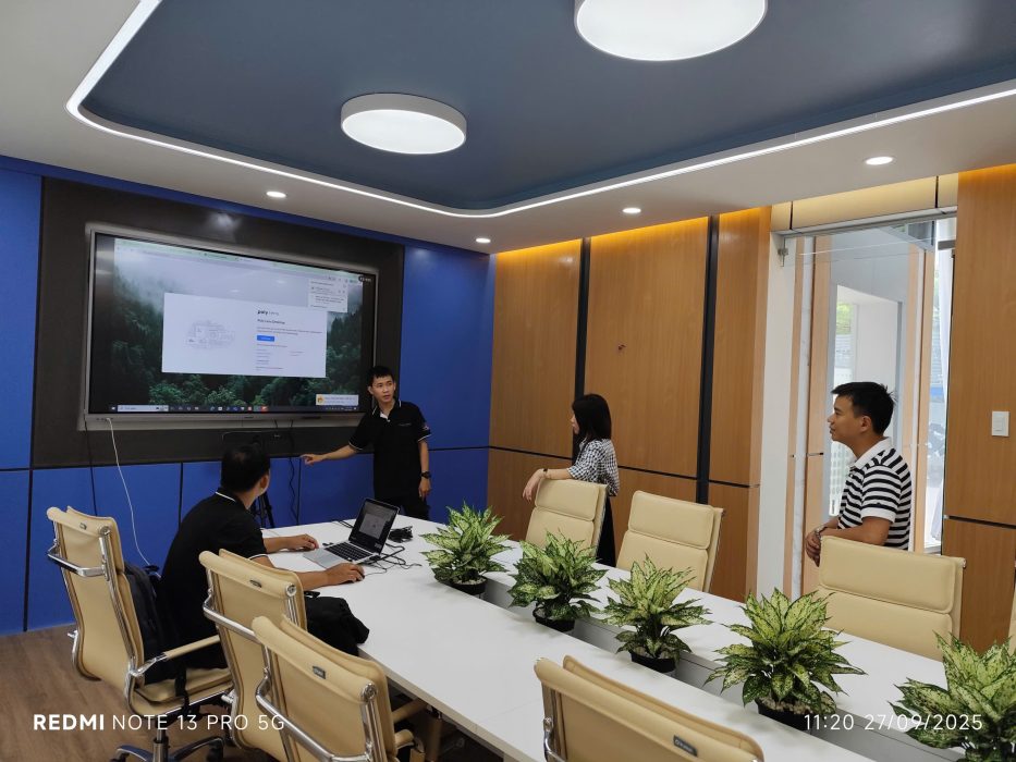 Nam Long Telecom hướng dẫn sử dụng màn hình tương tác sau khi lắp đặt