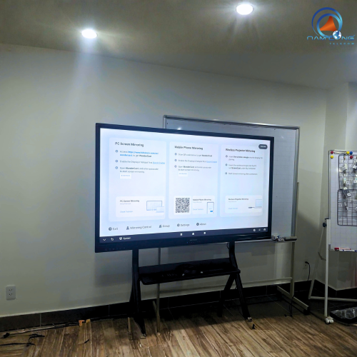 Lắp đặt màn hình tương tác Hikvision 65 inch cho Công ty VPLAS