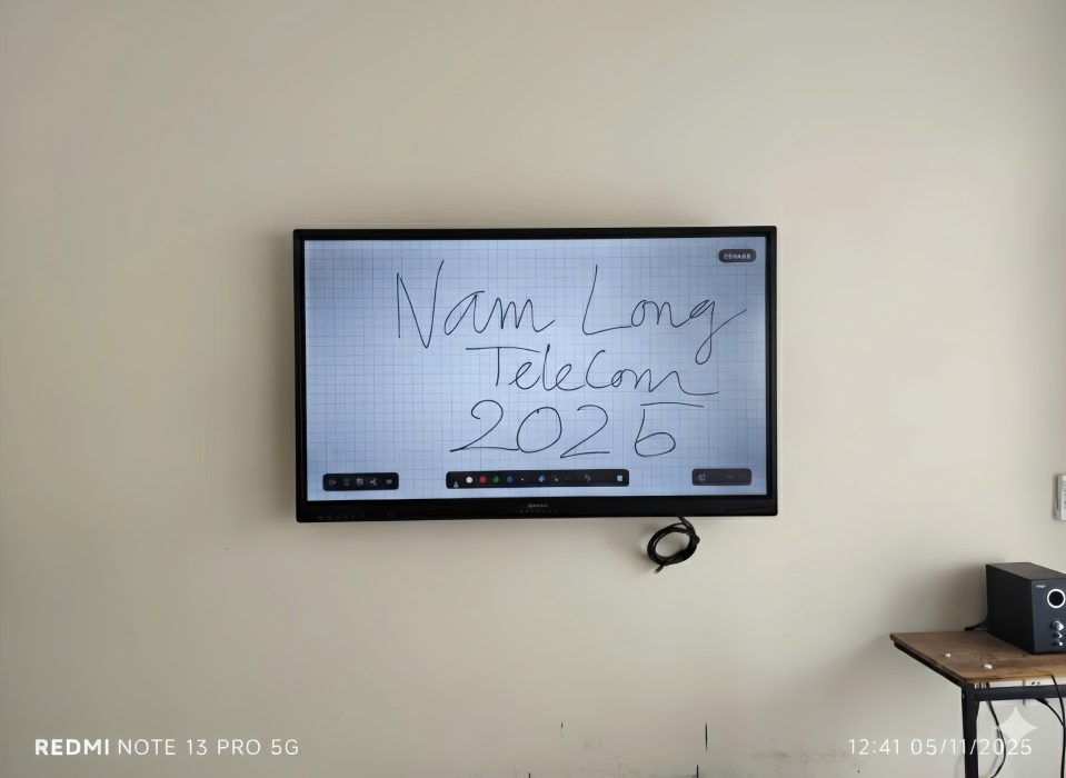 Dự án: Lắp đặt 3 màn hình tương tác 65 inch cho Công ty TNHH Đào tạo PMP