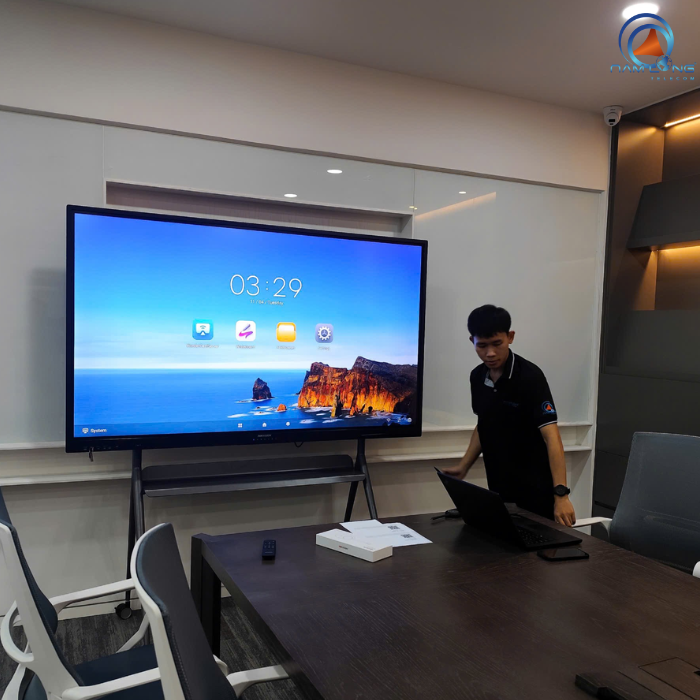 Dự án: Lắp đặt màn hình tương tác 75 inch và Wireless Dongle cho Đồng Mart