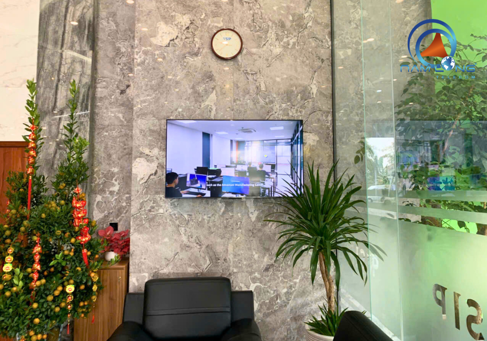 Màn hình hiển thị tại khu vực sảnh VSIP Bắc Ninh