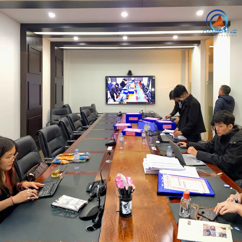 Lắp đặt thiết bị họp trực tuyến cho Thủy Điện Thái An