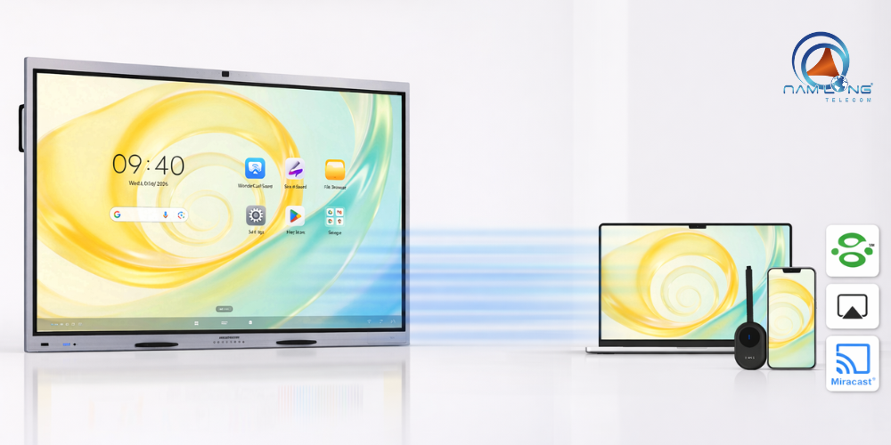 Màn hình Hikvision hỗ trợ chia sẽ dữ liệu linh hoạt