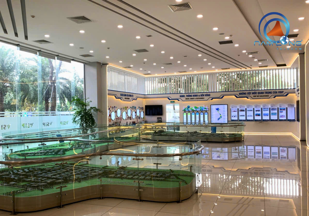 Triển khai màn hình hiển thị tại khu vực sảnh VSIP Bắc Ninh