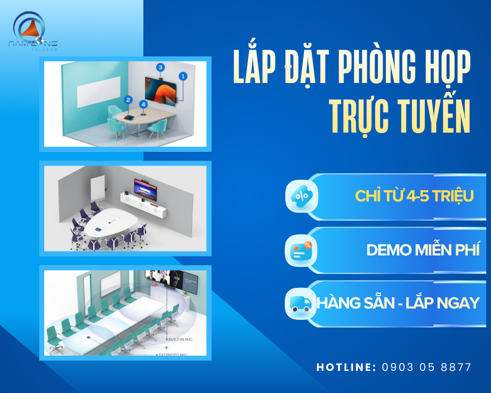 Lắp đặt phòng họp trực tuyến hết bao nhiêu tiền? Gợi ý ngân sách hợp lý