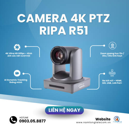 Camera PTZ 12X RIPA R51