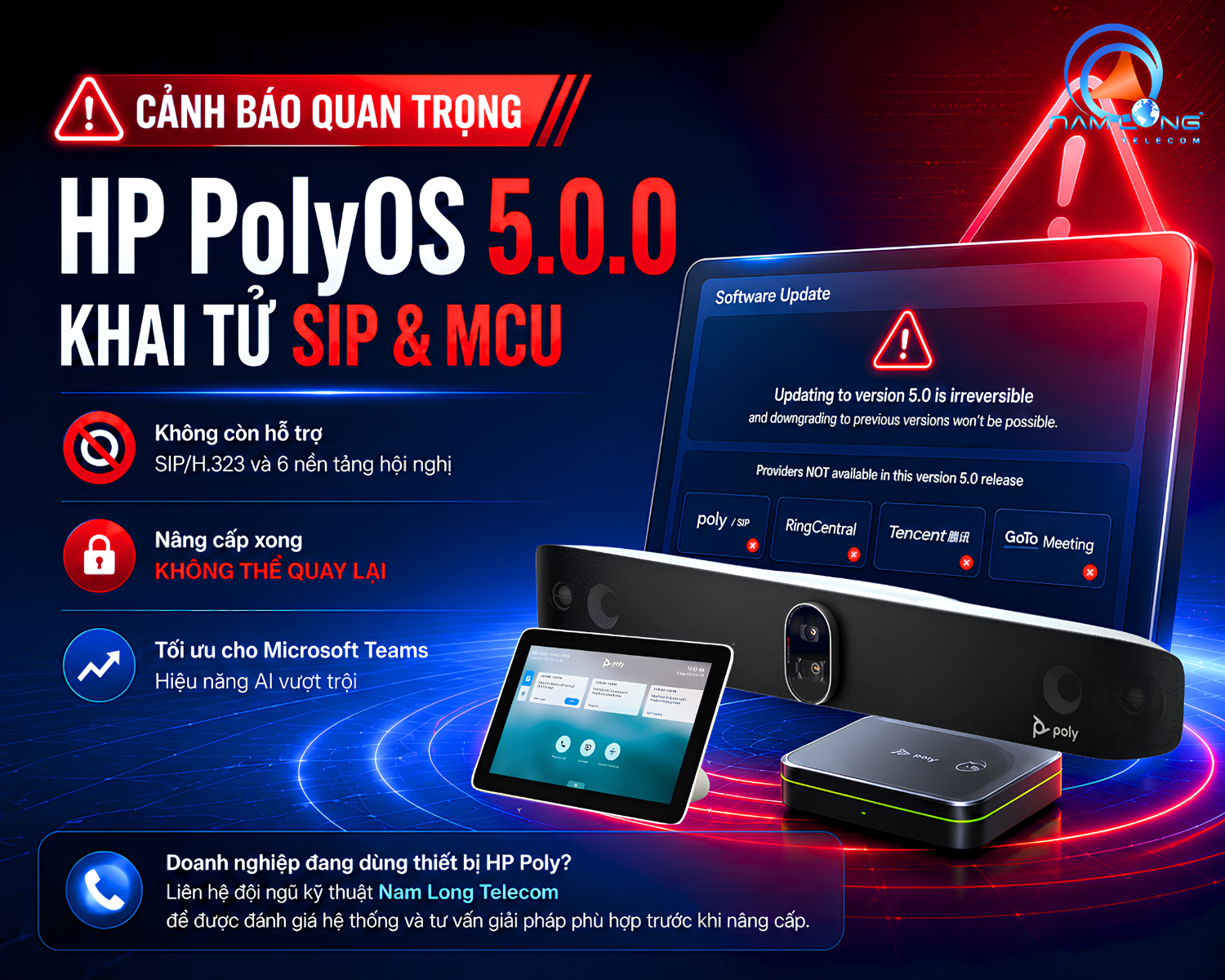 HP Poly phát hành PolyOS 5.0.0