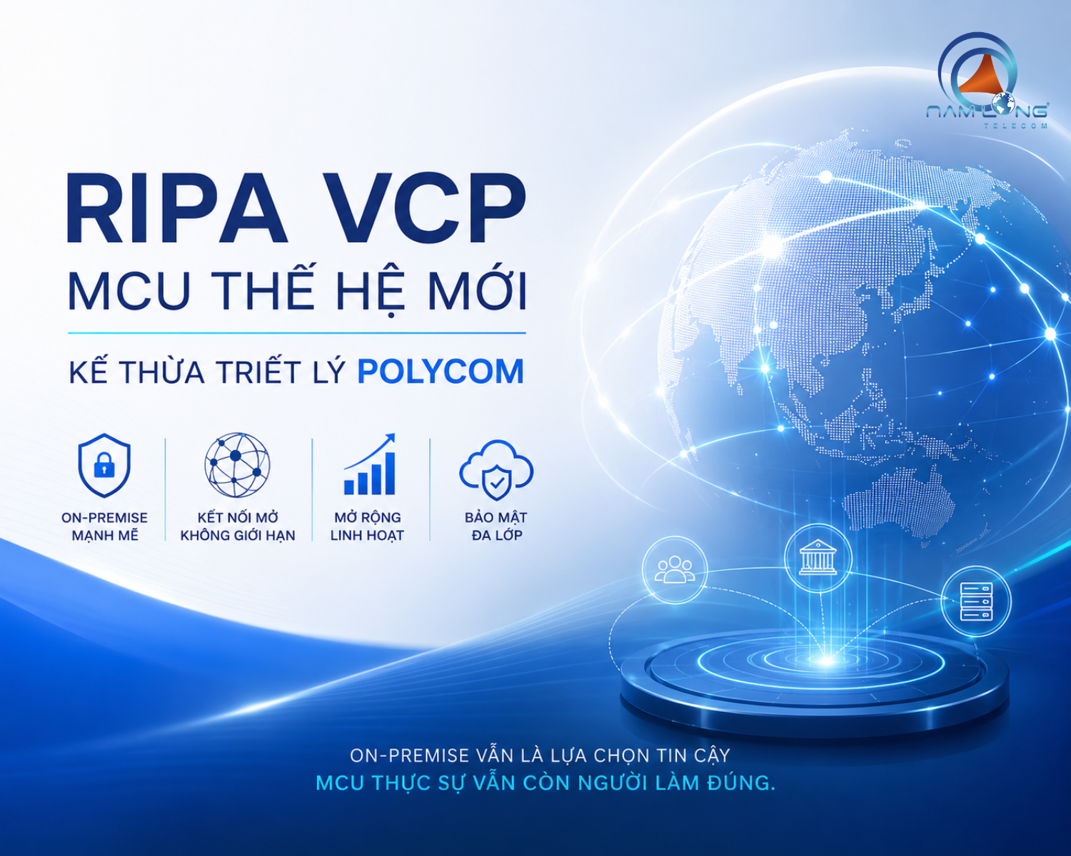 RIPA VCP - MCU Thế hệ mới kế thừa triết lý Polycom vừa được ra mắt