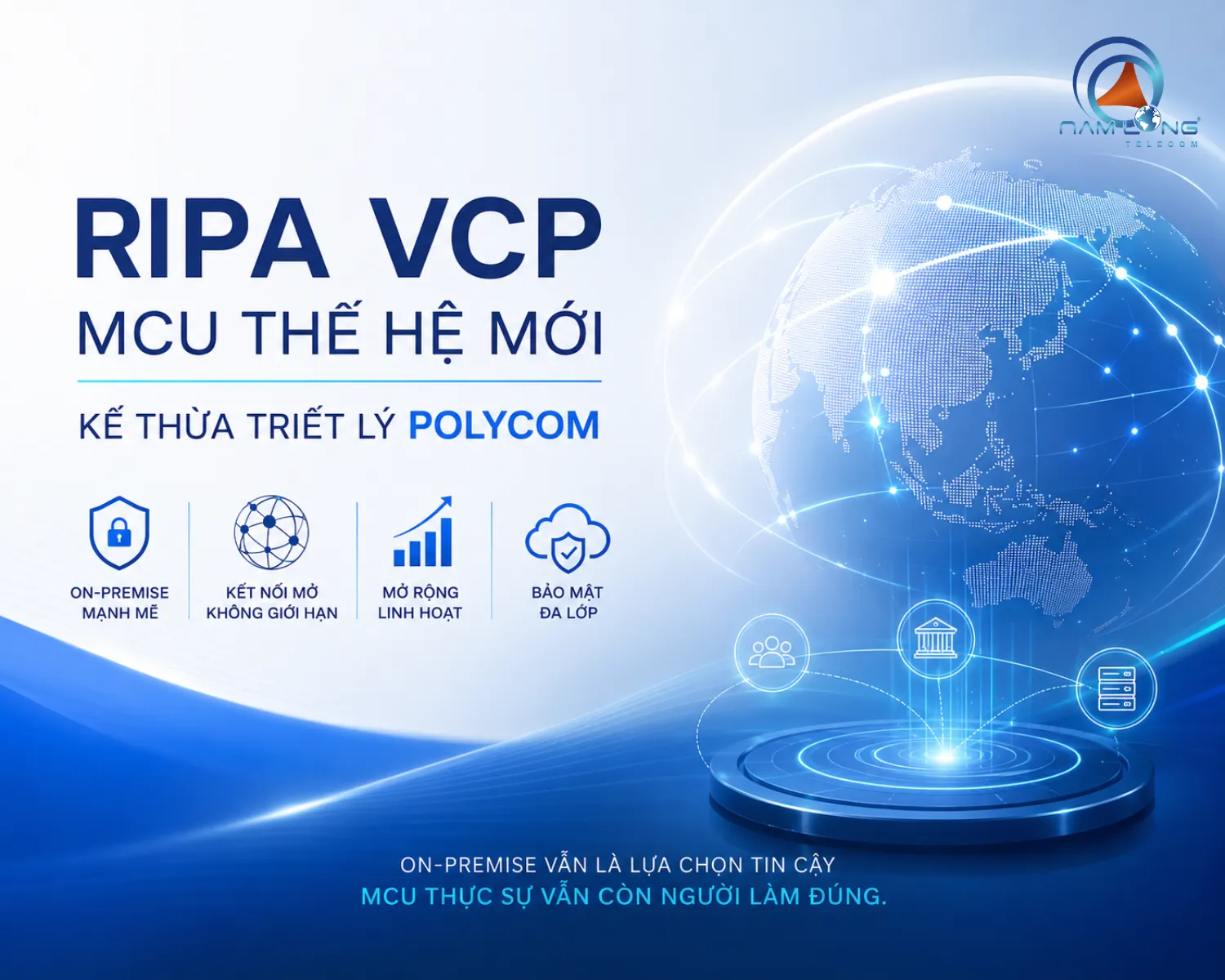 RIPA VCP - MCU Thế hệ mới kế thừa triết lý Polycom vừa được ra mắt