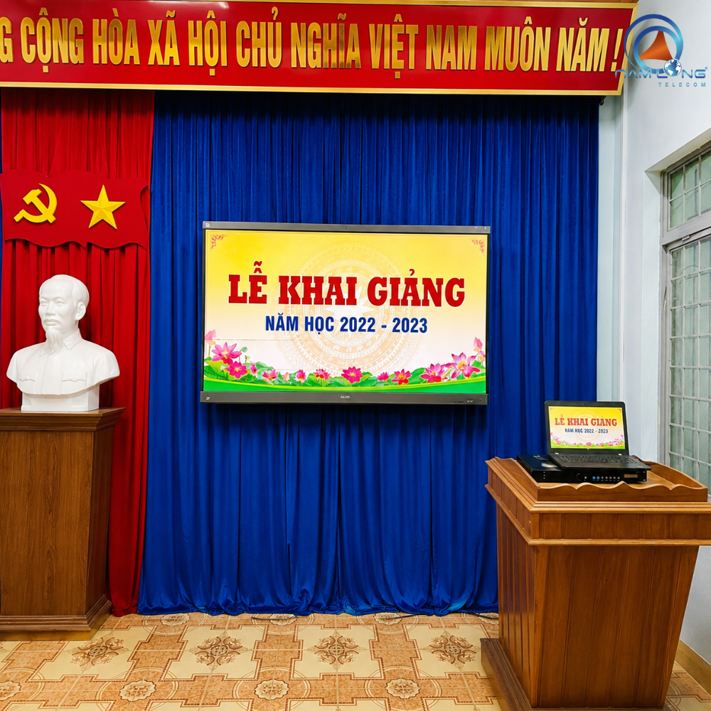 Lắp đặt màn hình LED cho UBND xã Xốp, tỉnh Quảng Ngãi