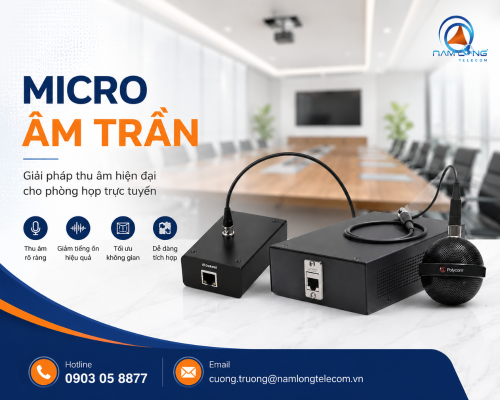 Micro âm trần | Giải pháp thu âm hiện đại cho phòng họp trực tuyến