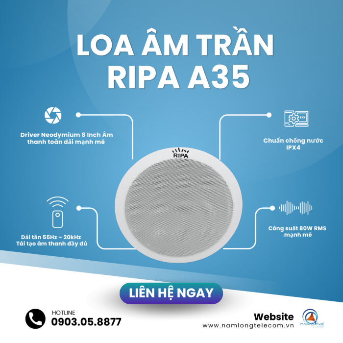 Loa âm trần RIPA A35 - Ceiling Speaker