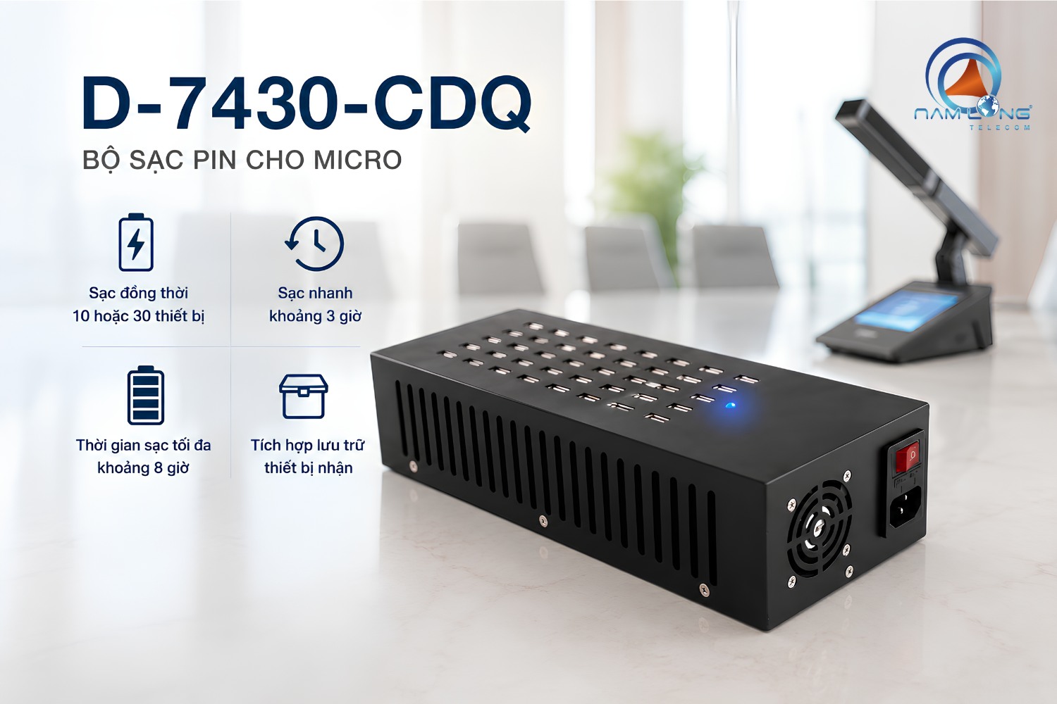 Ưu điểm của bộ sạc pin Micro Dekesi D-7430-CDQ