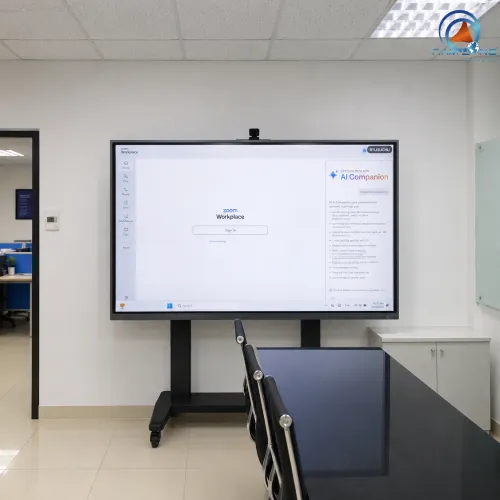 Lắp đặt màn hình tương tác 86 inch tại Hyosung Đồng Nai