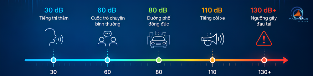 Một số mốc âm lượng dB quen thuộc