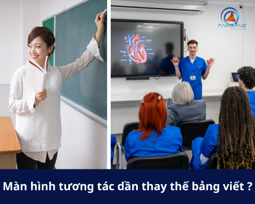 Vì sao màn hình tương tác đang dần thay thế bảng viết và máy chiếu?