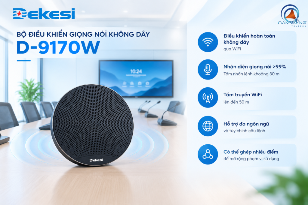 Bộ điều khiển giọng nói không dây Dekesi D-9170W