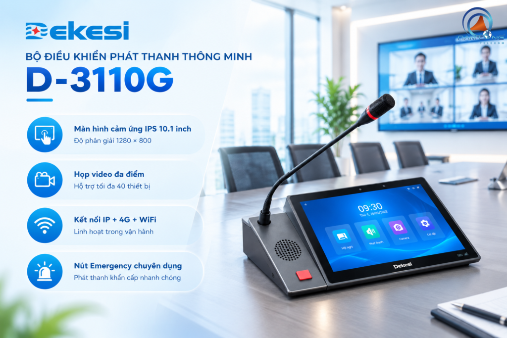 Bộ điều khiển phát thanh thông minh Dekesi D-3110G