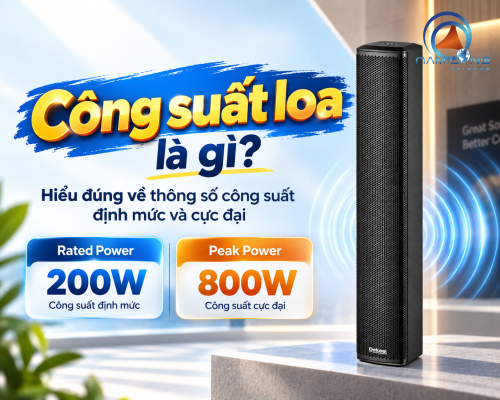 Công suất loa là gì? Hiểu đúng về thông số công suất định mức và cực đại