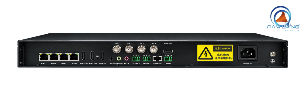 Dekesi D-6205SH trang bị đa dạng cổng input và output