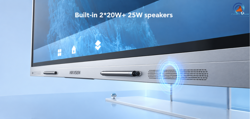 Màn hình tương tác Hikvision tích hợp loa 2 × 20W